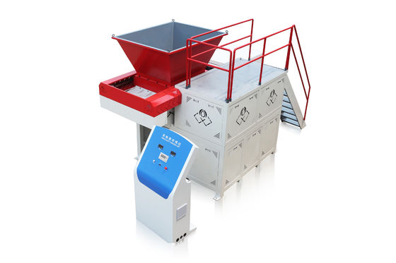 PVCPET単軸切断機 プラスチック廃棄物リサイクル機 PLC制御
