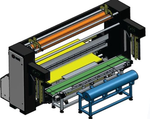 二重鎖自動枕織物ロール包装機 PLC制御