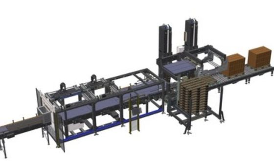全自動 CNC ロボット パレット化システム パッケージライン 堅牢な設計