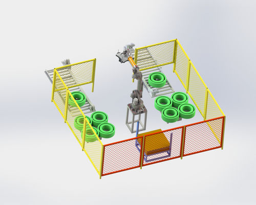 自動パレティ化システム付きの自動PETポリエステルストラップ巻き巻き機